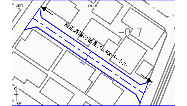 指定道路台帳図